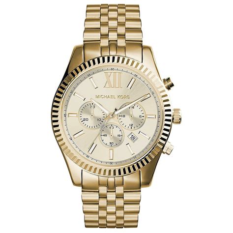 michael kors gold lexington watch|Michael Kors lexington watch men's.